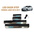 Honda Jazz 14 - 17 OEM Plug & Play Stainless Steel Blue LED Door Side Step Plate