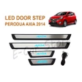 Perodua Axia OEM Plug & Play Stainless Steel Blue LED Door Side Step Plate