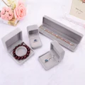 Faux Velvet Presentation Gift Jewellery Ring Necklace Bracelet Display Box Case