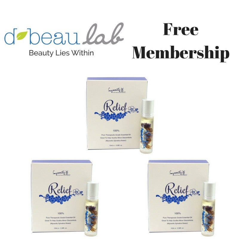 Lynnity RELIEF Therapeutic Grade Essential Oil for Aching, Relaxation 3 bottle