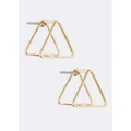 Minimalist triangle earrings mes005