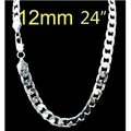 (Width 7 MM)925 Silver necklace for men 22 inch chain necklace FASHION JEWELRY