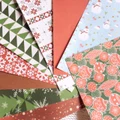 [Set Of 9] Papier (Set #33) - Set Of 9 Winter Themed Christmas Papers.