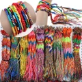 Ethnic Style Colorful Rope Weave Braid Handmade Bracelet Wrist Band Jewelry