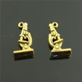 25Pcs Microscope Charms Pendant For Jewelry Necklace Making