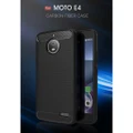 Carbon Fiber Design Shockproof Phone Case Back Shell Covers For MOTO E4