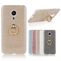 Soft Case For Meizu Meilan 2 3 5 TPU Flash Powder Ring Stand Phone Back Cover