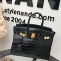 Birkin kelly bag black size 30cm