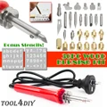 30PC 30W Wood Burning Pen Set Electric Soldering Iron Kit Iron Burner Hobby Kit