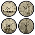 Map Worldwide Country Wall Clock for Living Room Hotel Lobby Watch Decoration