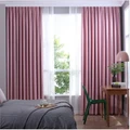 Premium Full Blockout Smooth Elegant Curtain- Free Curtain Hook & Tie -Pink