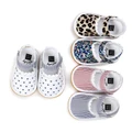Infant Baby Girl Stripe Crib Prewalker Toddler Summer Sandals 0-18 Months