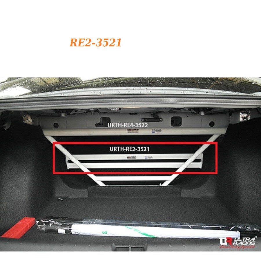 ULTRA RACING 2/4 Point Rear Strut Bar:HONDA CIVIC FC '16 2WD [RE2-3521/RE4-3522]