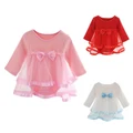 Cotton Wool Newborn Baby Dress Infrant Rompers Baby Girls Soft Clothes Suits