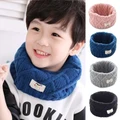 Winter Baby's Scarf Kids Girls Boys Kintted Wool O-Scarves Cotton Infant Warm Sc