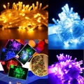 20M 200 LED Blue Lights Decorative Christmas Party Festival Twinkle String