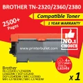 Brother TN-2380 / TN2380 Compatible High Quality Toner Cartridge