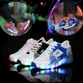 Fashion LED Light Heelys Children Adult Sneakers Wheels