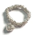 Diamant� hollow heart bracelet w/ box