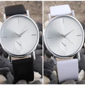 Women's Fashion Design Dial Leather Band Analog Quartz Wrist Watch