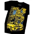 BT43 BUMBLEBEE TRANSFORMERS AUTOBOTS LIMITED EDITION BLACK TIMBER T-SHIRT
