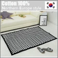 Cotton 100% Modern Style Carpet 150 x 100cm/Made in KOREA/Style-Missoni