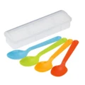 Inomata 4pcs Spoon set (with case)