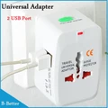 Original International Worldwide Universal Travel Adapter 2 USB Port