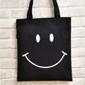 Ready Stock big smile Korea style Shoulder Tote Canvas Bag 35*40cm