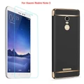Xiaomi Redmi Note 3 Case Hard Protective Covers Casing With Tempered Glass