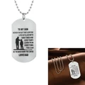 New Arrival Necklace Military Fathers Day Family Love Stainless Steel