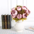 Artificial Silk Peony Bouquets for Wedding Party Office Hotel and Decoration