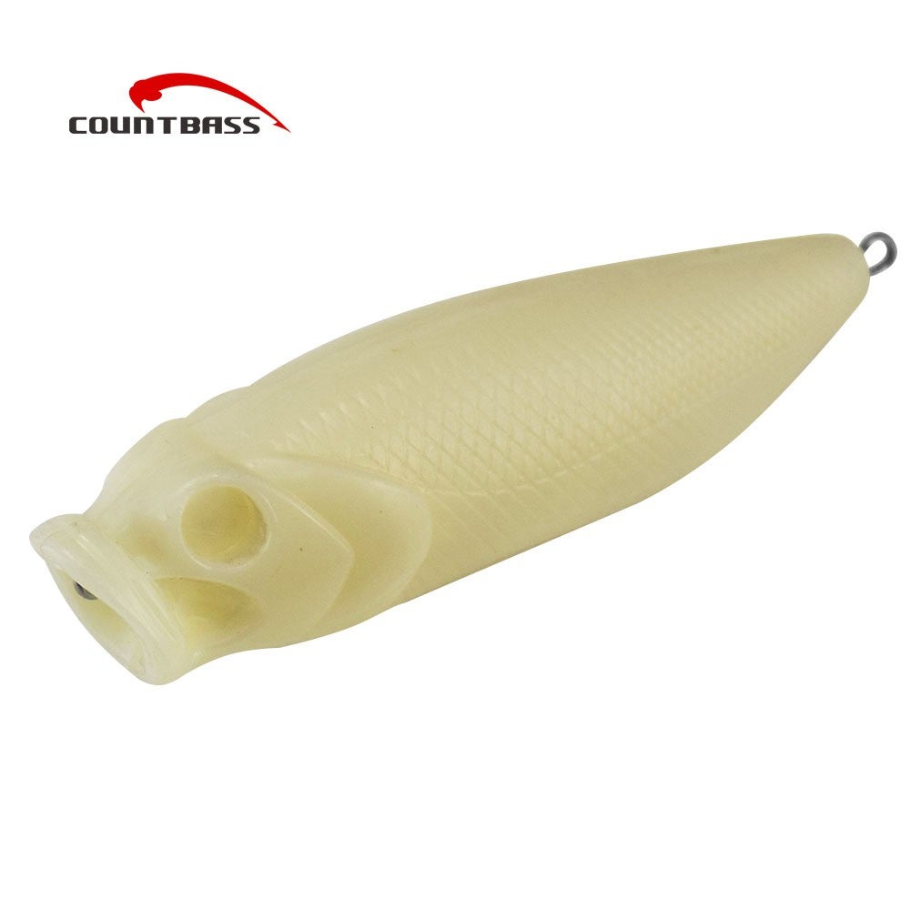 10pcs Blank Hard Lure 80mm,Topwater,Popper Blank,Unpainted Fishing Bait,Wobblers