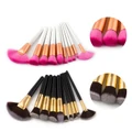 10pcs Pro Makeup Foundation Powder Eyeshadow Blending Contour Blush Brushes Kits