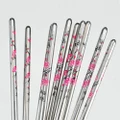 5 Pairs Blossom High Quality Chopstick Stainless Steel Dinner Plum Flowers
