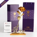 24K Dipped Gold Foil Rose + "Love" stand + Gift Box
