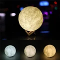 3D Printing Moon Lamp touch Control night lighting with usb charging 13cm