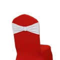 Chair Band Cover Elegant Bow-Knot Straps Wedding Party Decor With Buckle FSHN