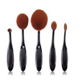 5pcs Oval Brush Foundation Makeup Brushes Set.