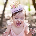 Infant Baby Headband Crown Baby Girls Princess Queen Flower Hairband Headband