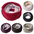 Unisex Stylish Winter Autumn Warmer Thickened Wool Knitting Collar Scarf Wraps