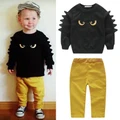 Autumn Baby Boy 2 Pcs Set O-Neck Long Sleeves Sweatshirt Top+Long Pants