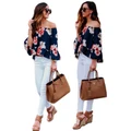 Hot Sale Women's Casual Long Sleeve Floral Tops