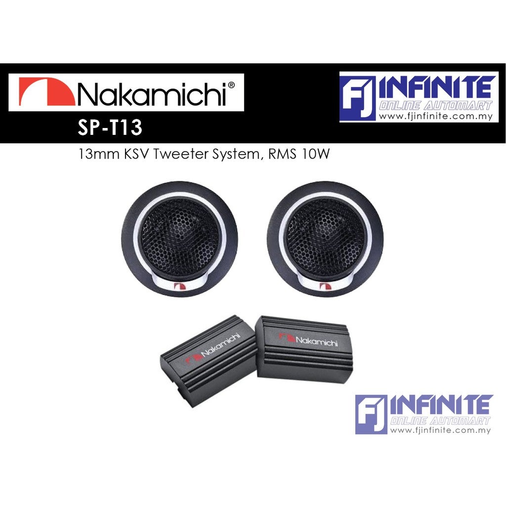 Nakamichi SP-T13 10W RMS 13mm Tweeter System