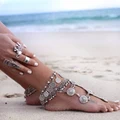 Sexy Women Anklets Chain Silver Coin Foot Anklet Bracelet