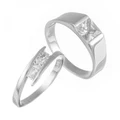 925 Genuine Silver Couple Ring C67