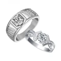 925 Genuine Silver Couple Ring C70
