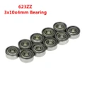 10pcs 623ZZ bearing 623-ZZ 3x10x4 Miniature deep groove ball-bearing