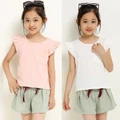(20RM free shipping) Baby Girls clothing Short Sleeves Coat + Skirt 2 Pieces Girl Set /Kids suit