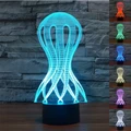Novelty Jellyfish 3D Night Light 7 Colors Gradient Tentacle USB LED Table Lamp